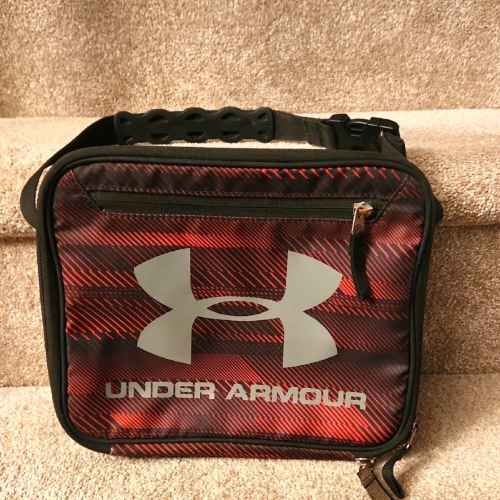 Under Armour Red & Black Lunch Bag w/ Insignia